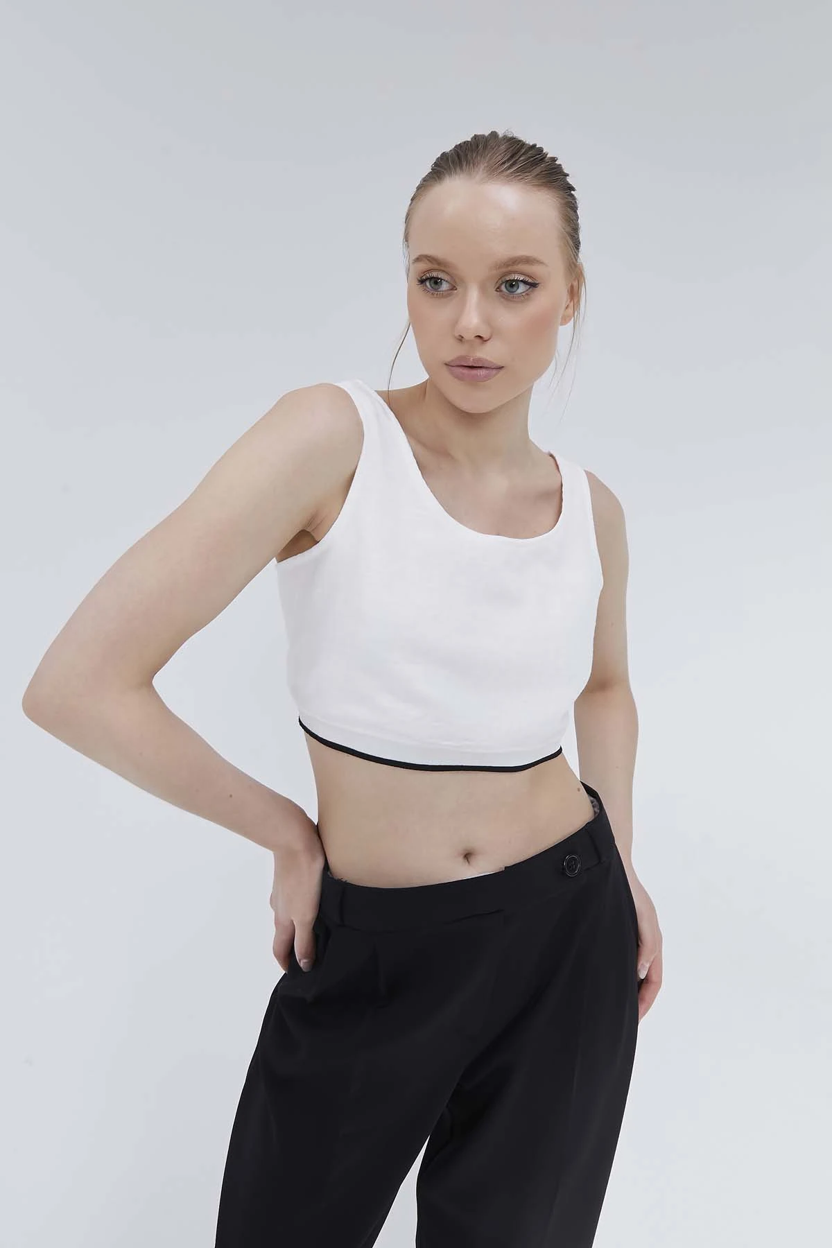 Kısa Crop Bluz Atlet