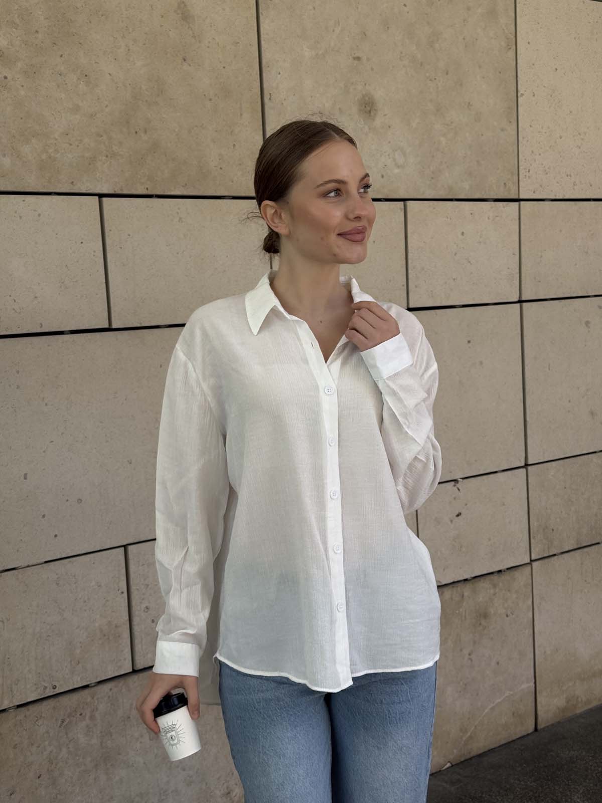 Önü  Kuş Nakışlı  Gömlek