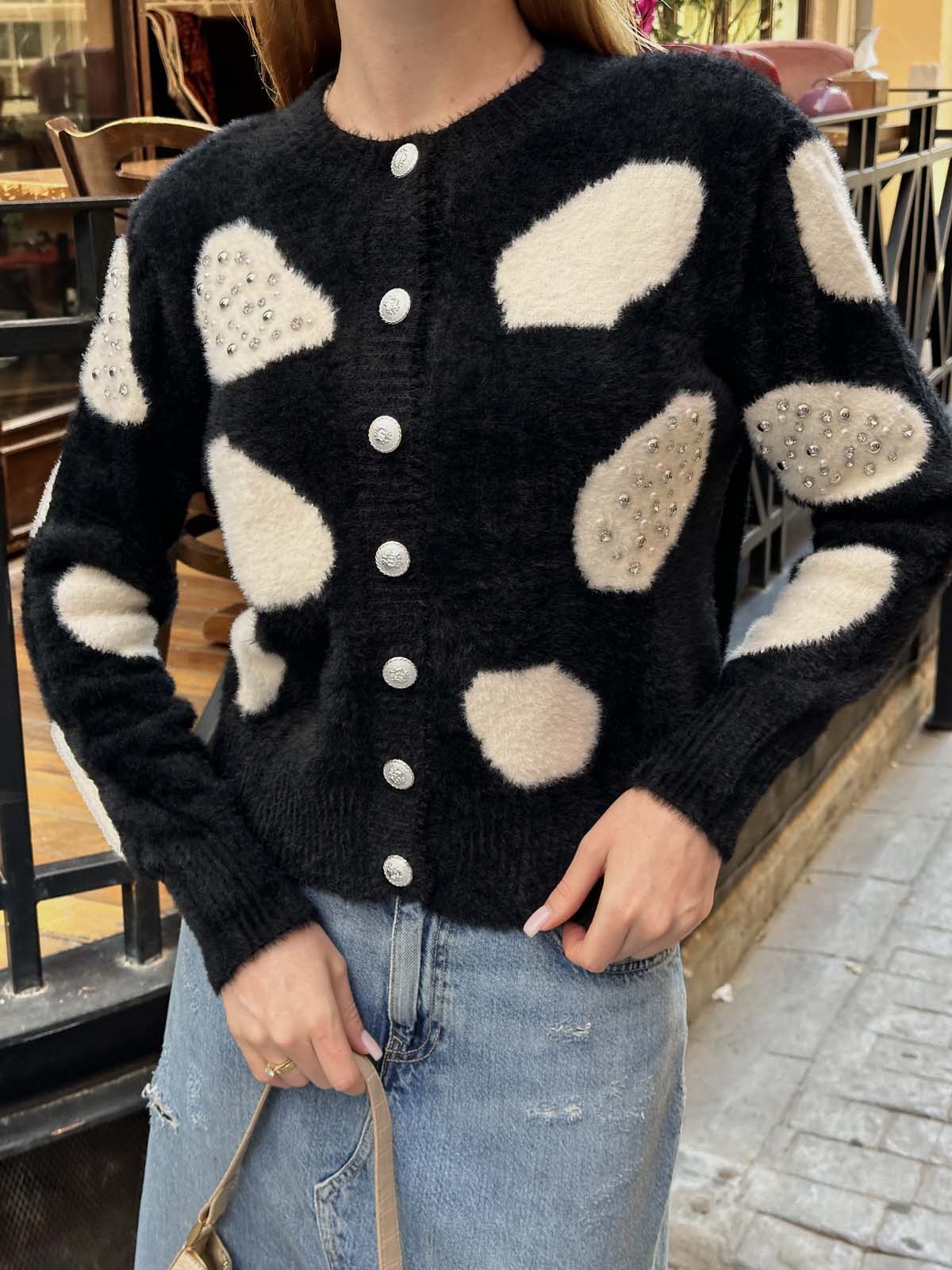 Angora Dalmaçyalı İncili Ceket