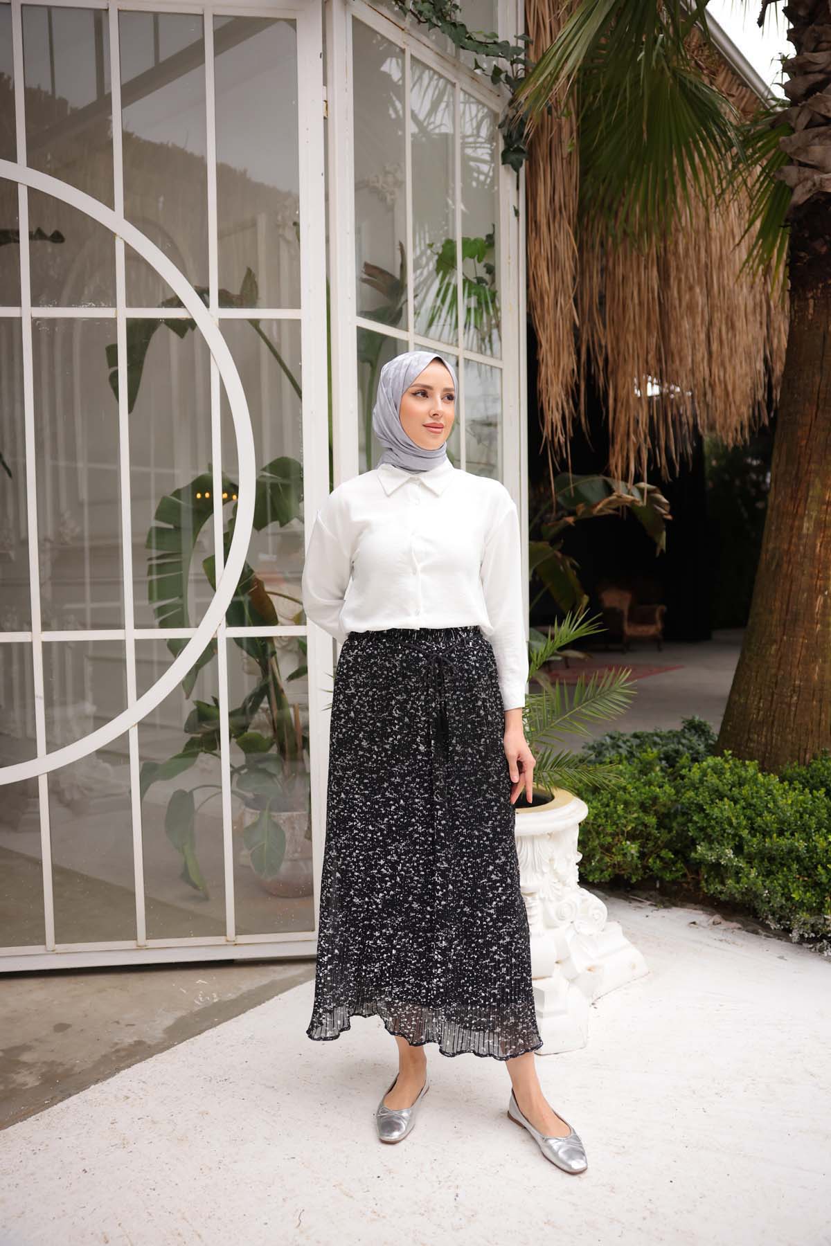 Fırça Desen Varak Etek