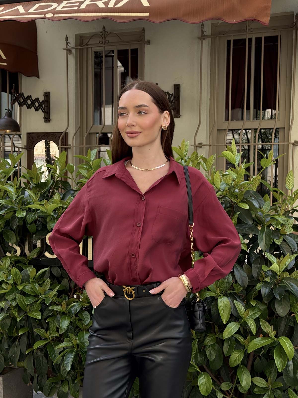 Tek Cepli   Modal Gömlek