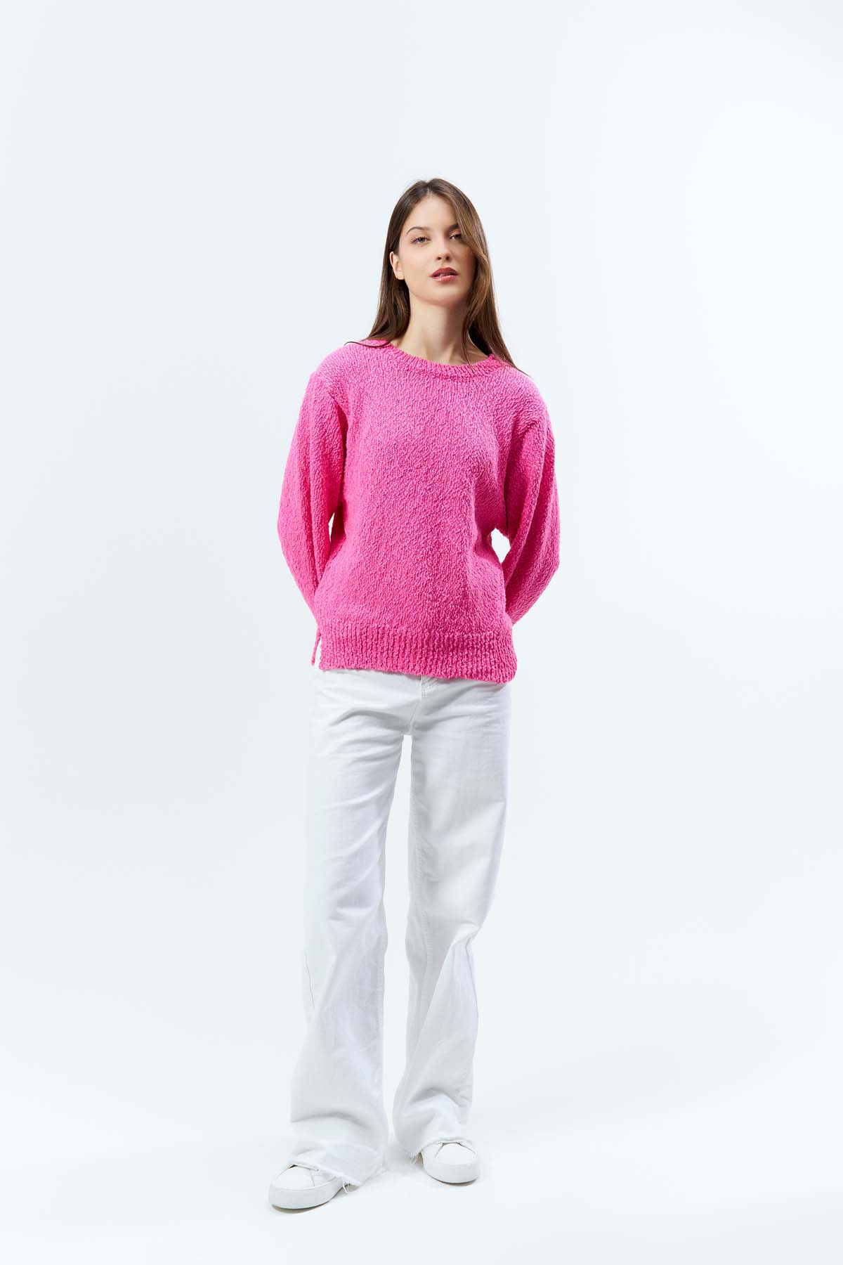 Pamuk Arka Dekolteli Kazak