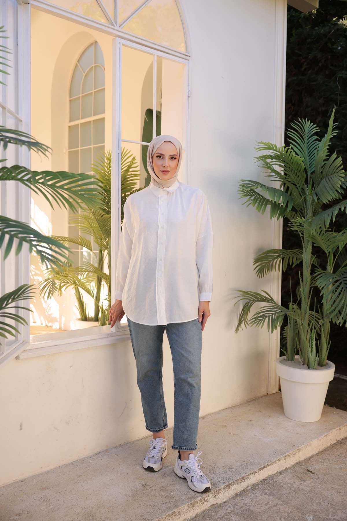 Uzun Kollu  Klasik  Gömlek