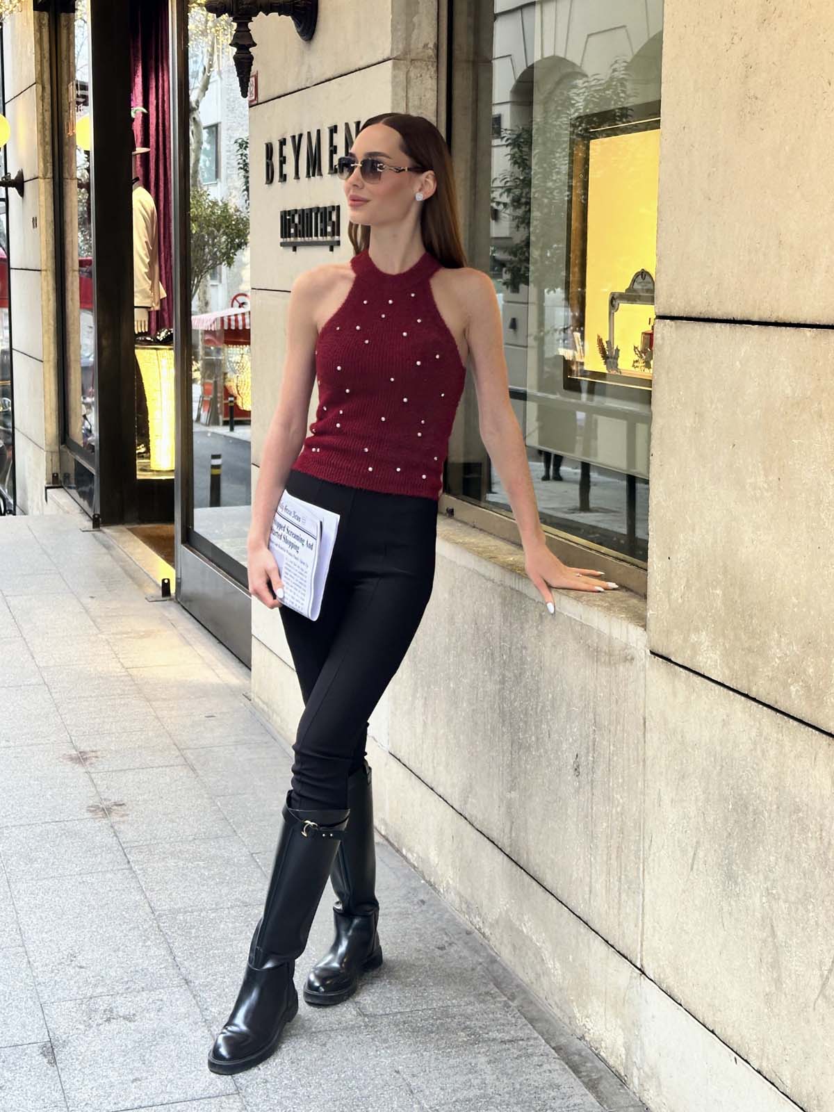 Angora  İncili  Süeter