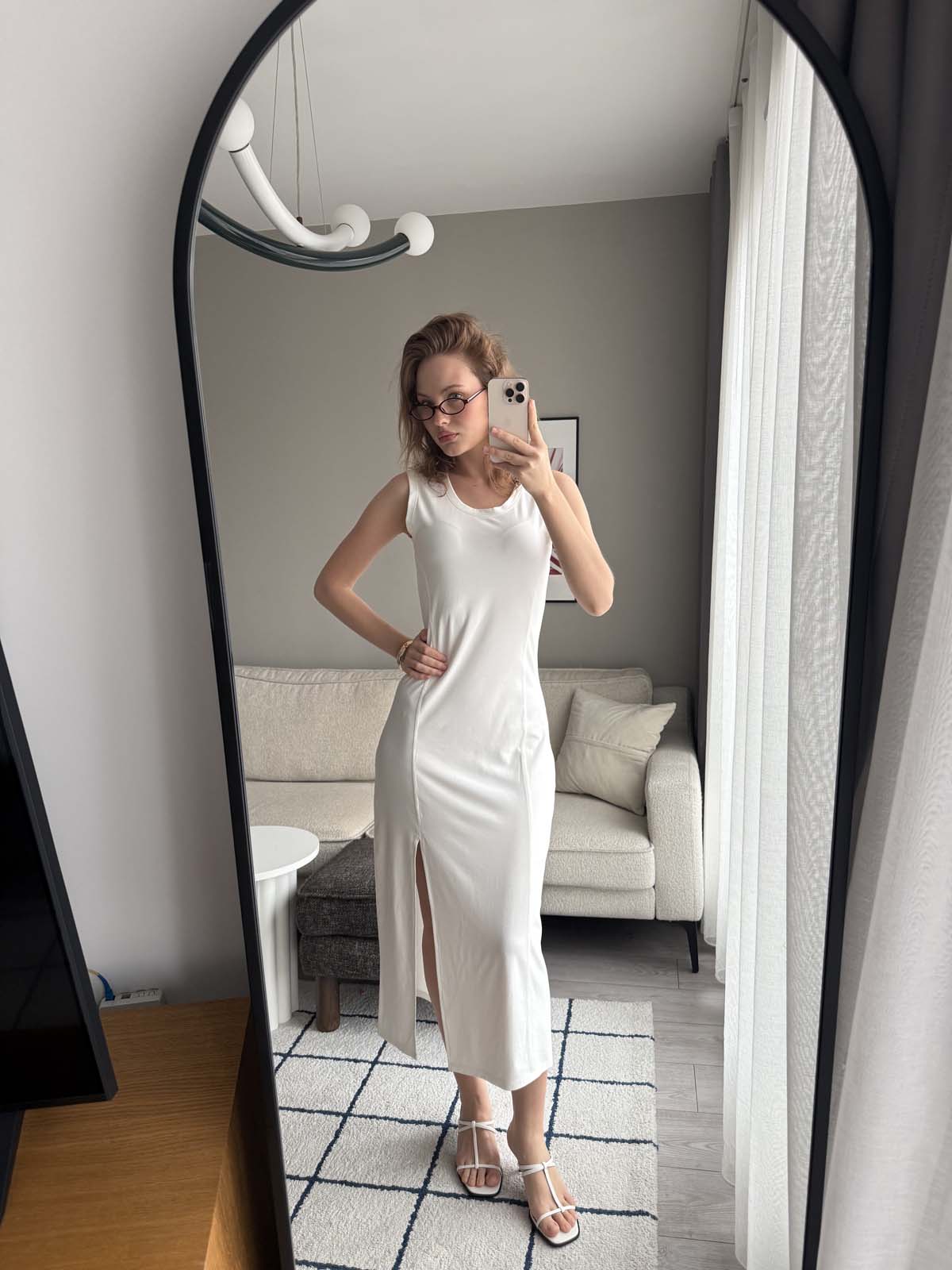 YIRTMAÇLI PENYE ELBİSE