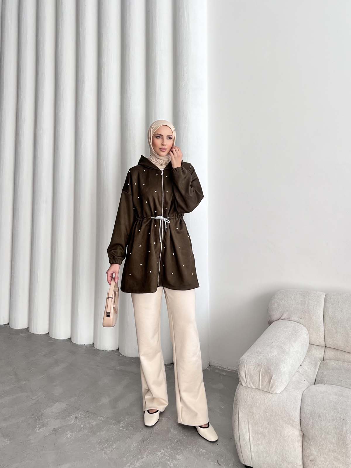 Beyoğlu  Taşlı Fermuarlı  Tunik