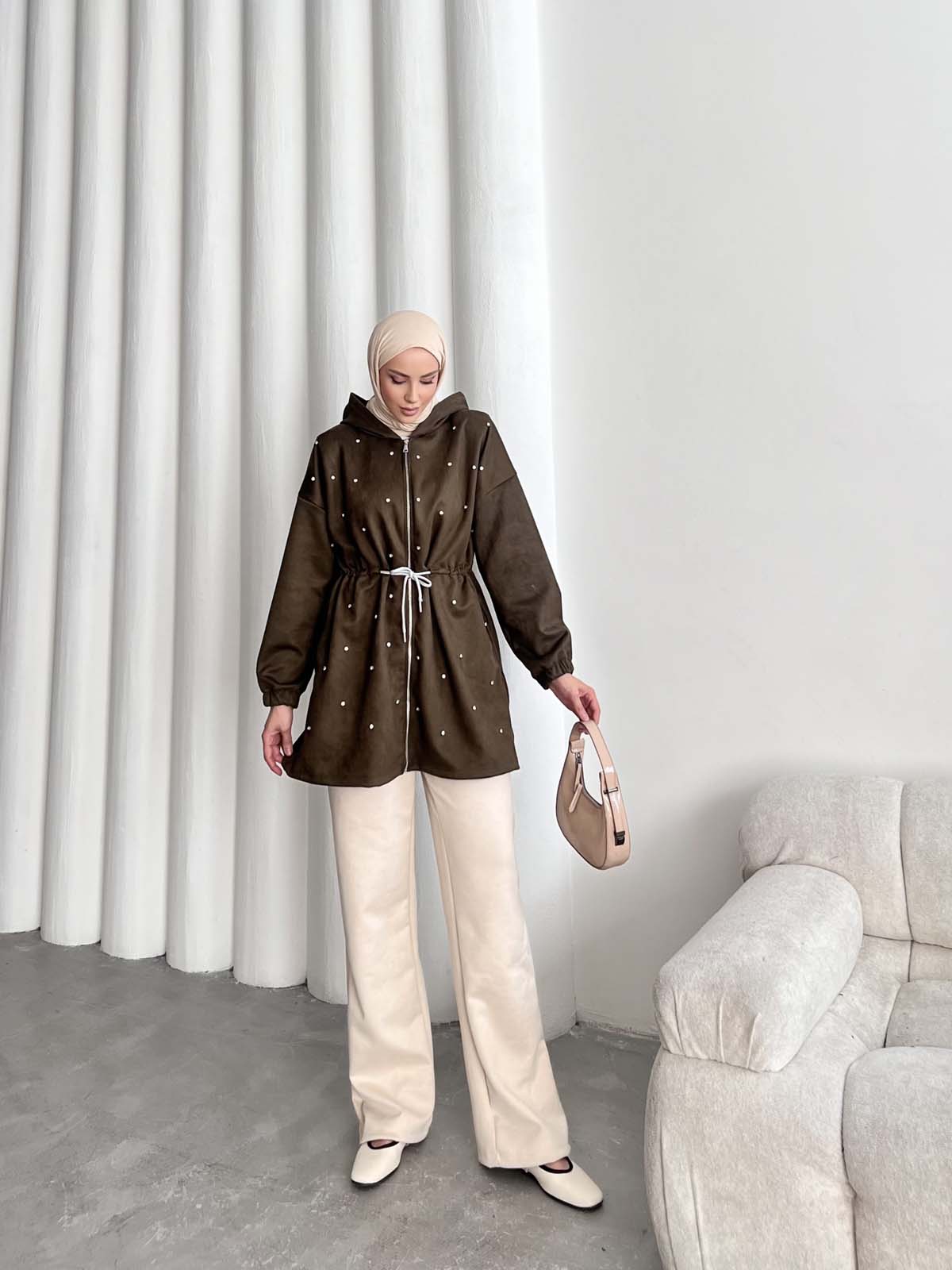 Beyoğlu  Taşlı Fermuarlı  Tunik