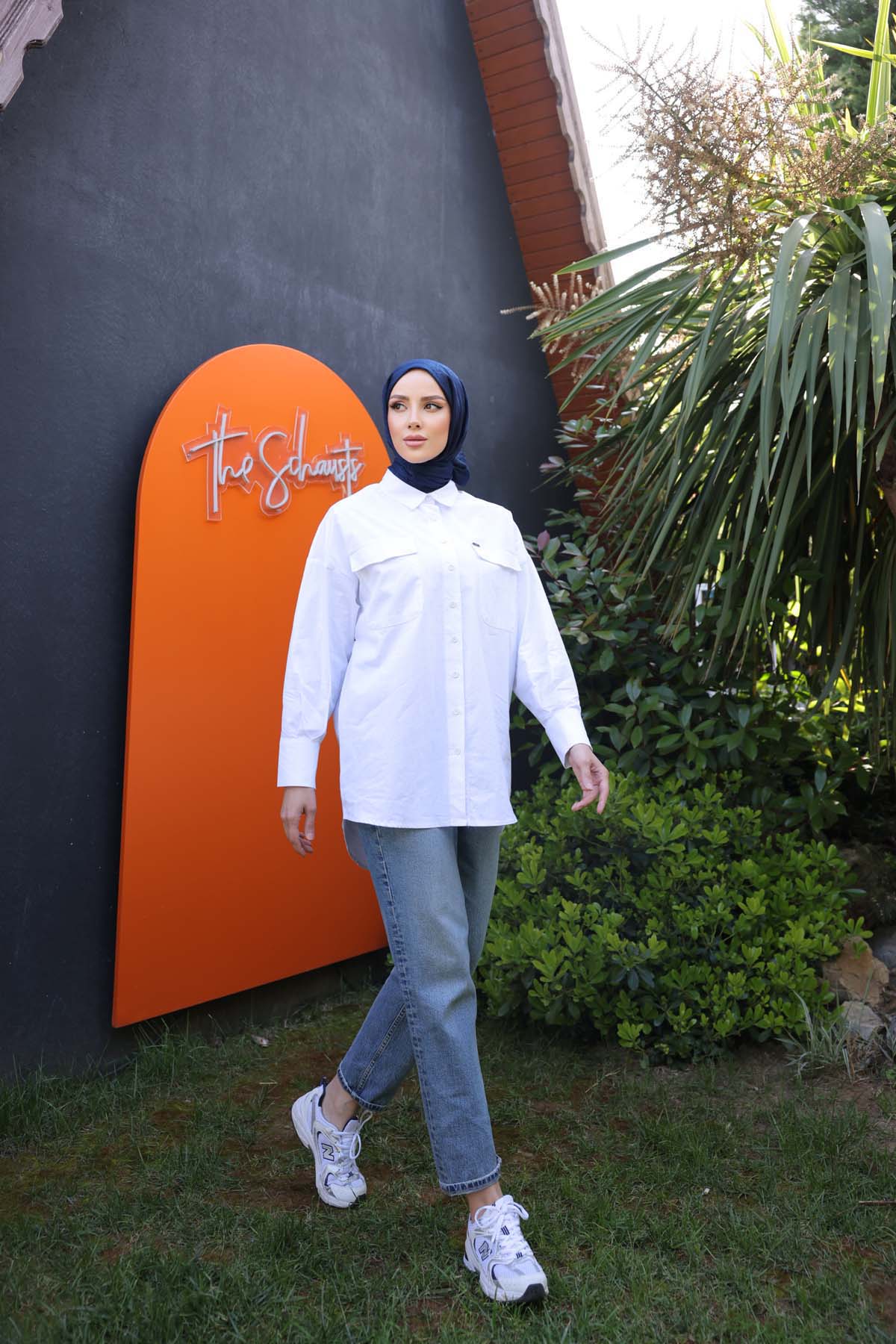 Arkası  Fermuarlı Gömlek