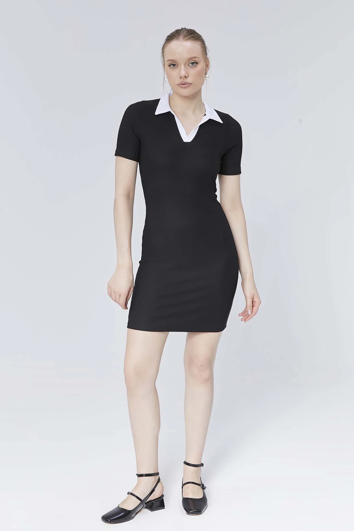 Beyaz Yakalı Elbise