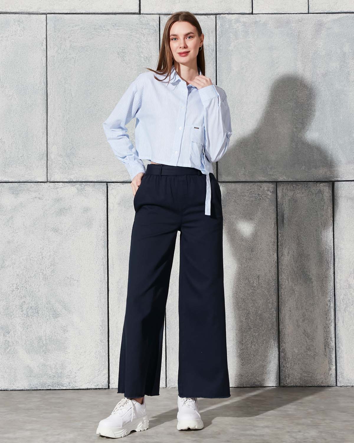 Çizgili Pamuk Gömlek