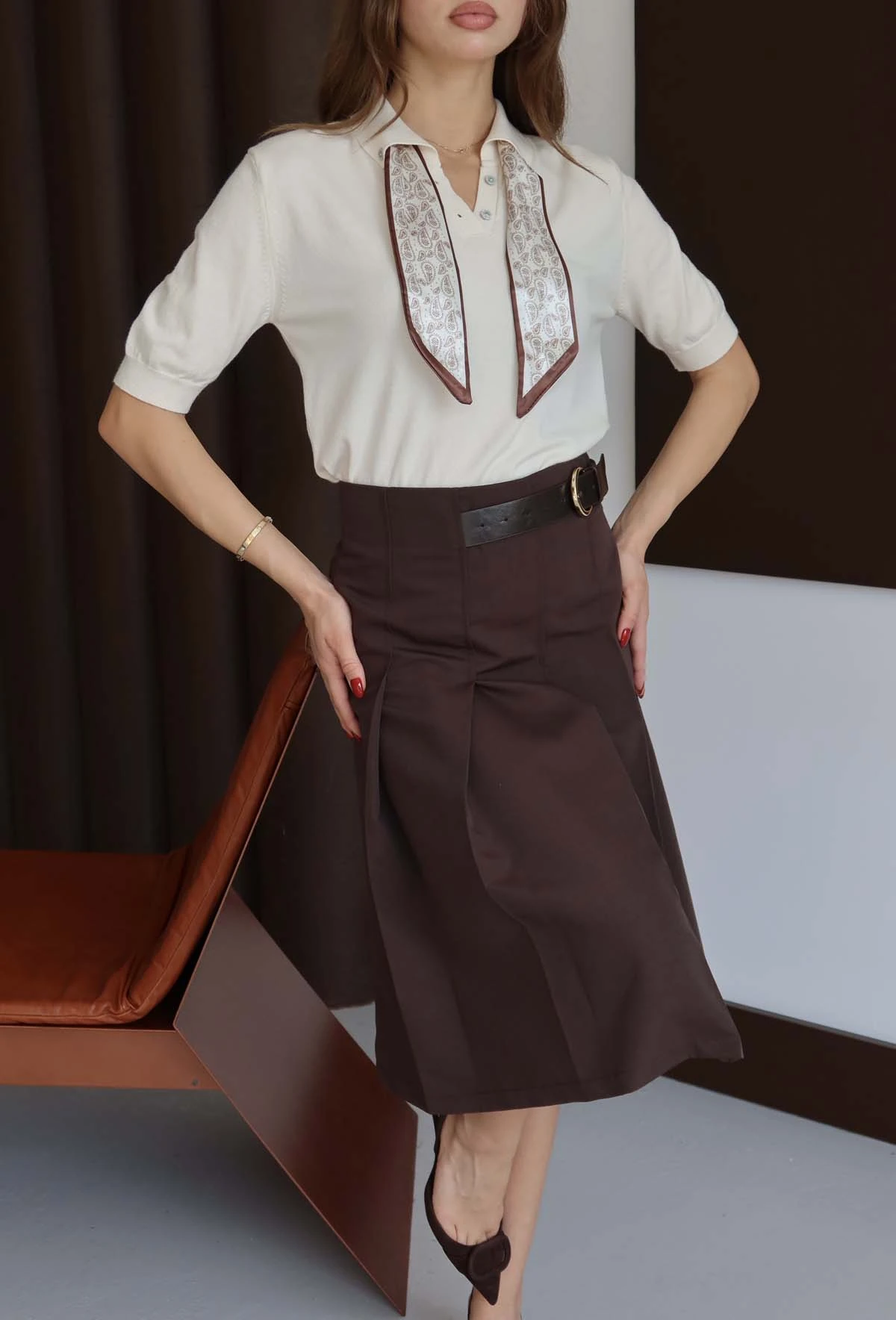 Korsman Flarlı Kısa Kazak