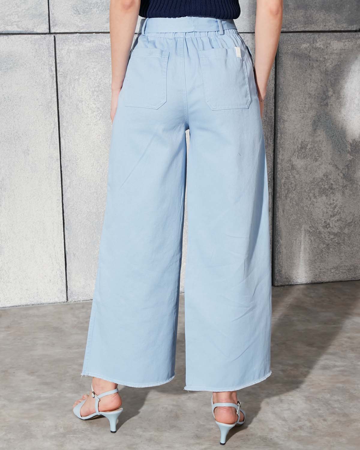 Kemerli Gabardin Pantolon