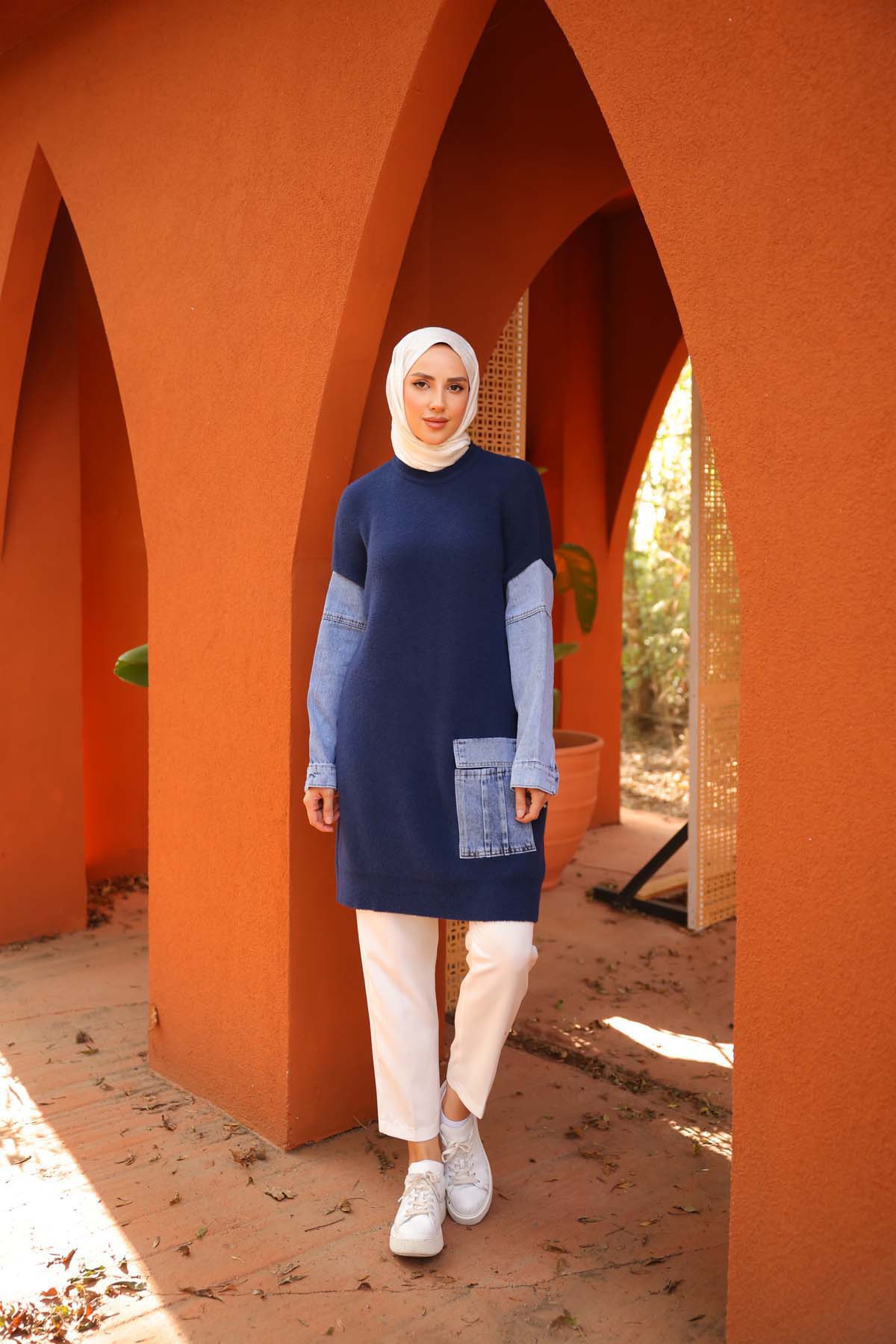 Angora Kot Kollu Kot Cepli Tunik