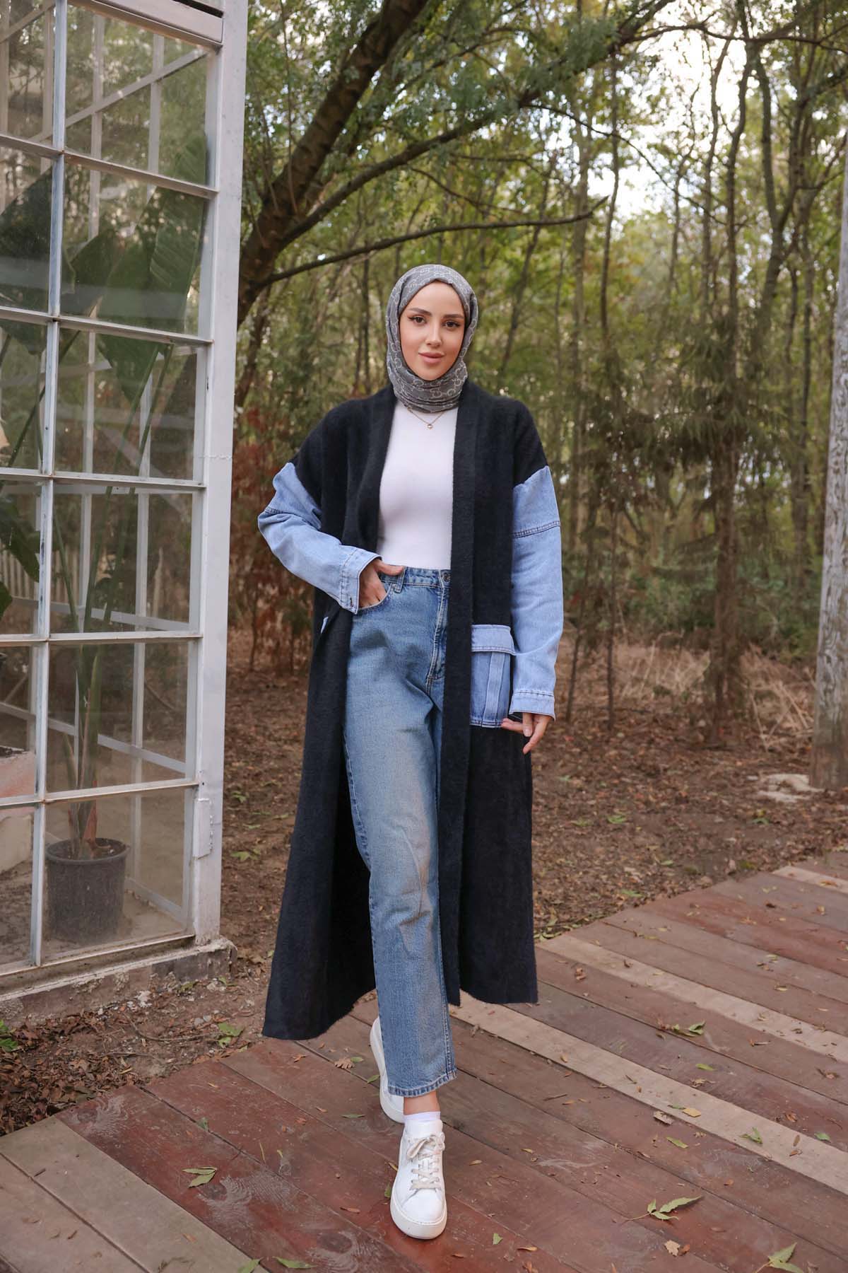 Angora Kot Cepli Kot Kollu Uzun Hırka