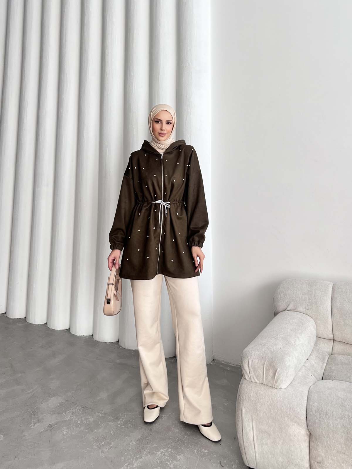 Beyoğlu  Taşlı Fermuarlı  Tunik