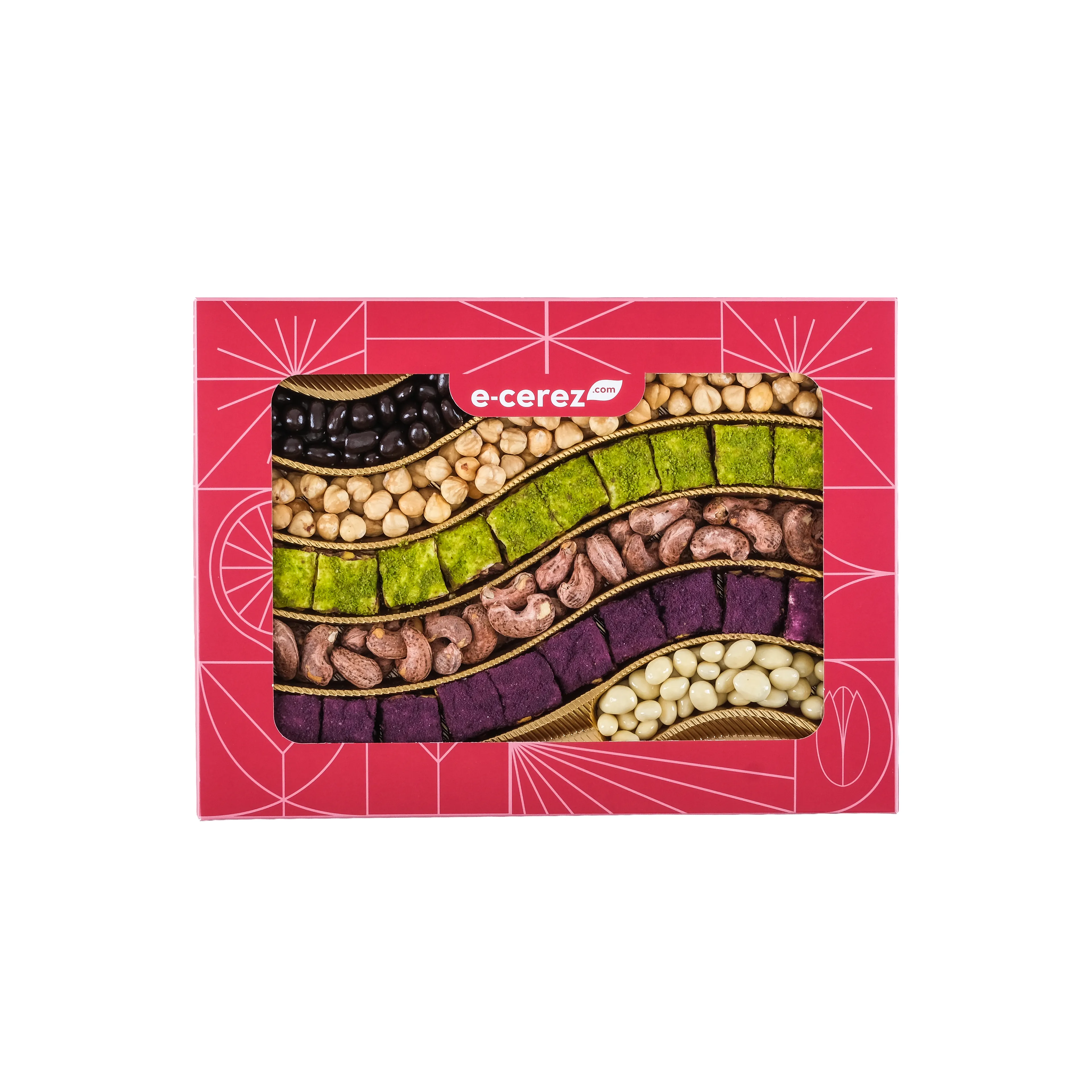 Gurme Baklava Lokum Kutusu - Kırmızı