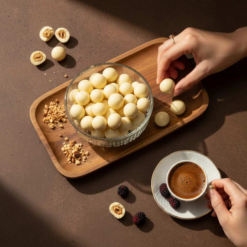 Beyaz Çikolatalı Fındık Draje