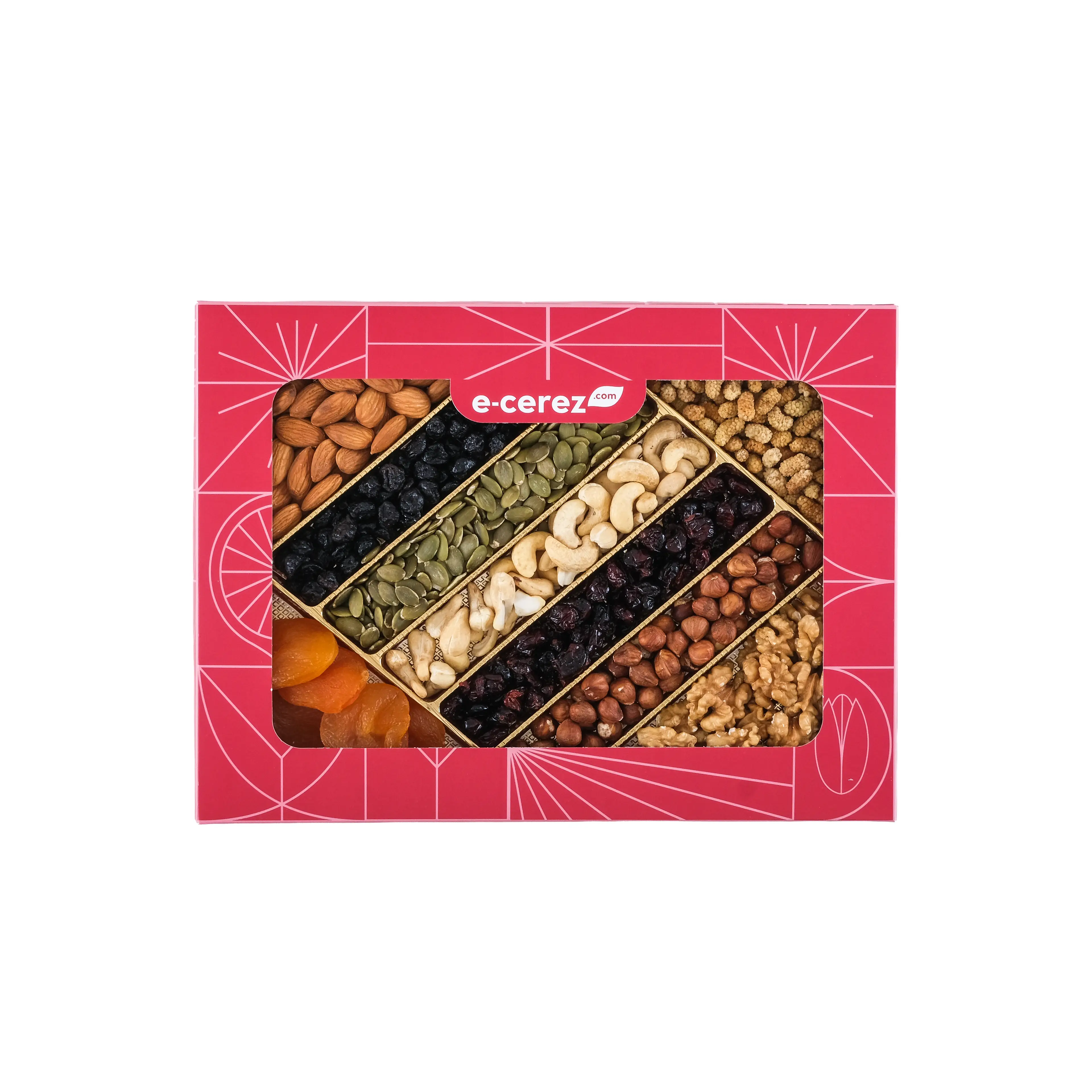 Doğal Enerji Karışık Kuruyemiş Kutusu - Kırmızı