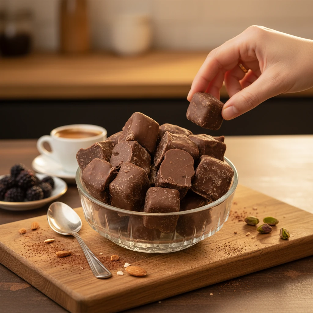 Çikolata Kaplı Narlı Lokum 300 Gr