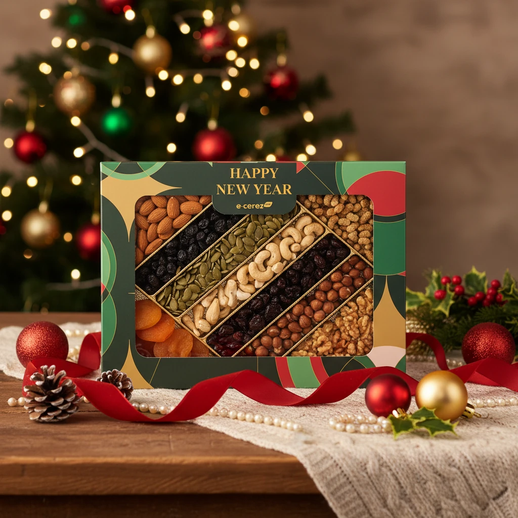 Doğal Enerji Karışık Kuruyemiş Kutusu - Yılbaşı