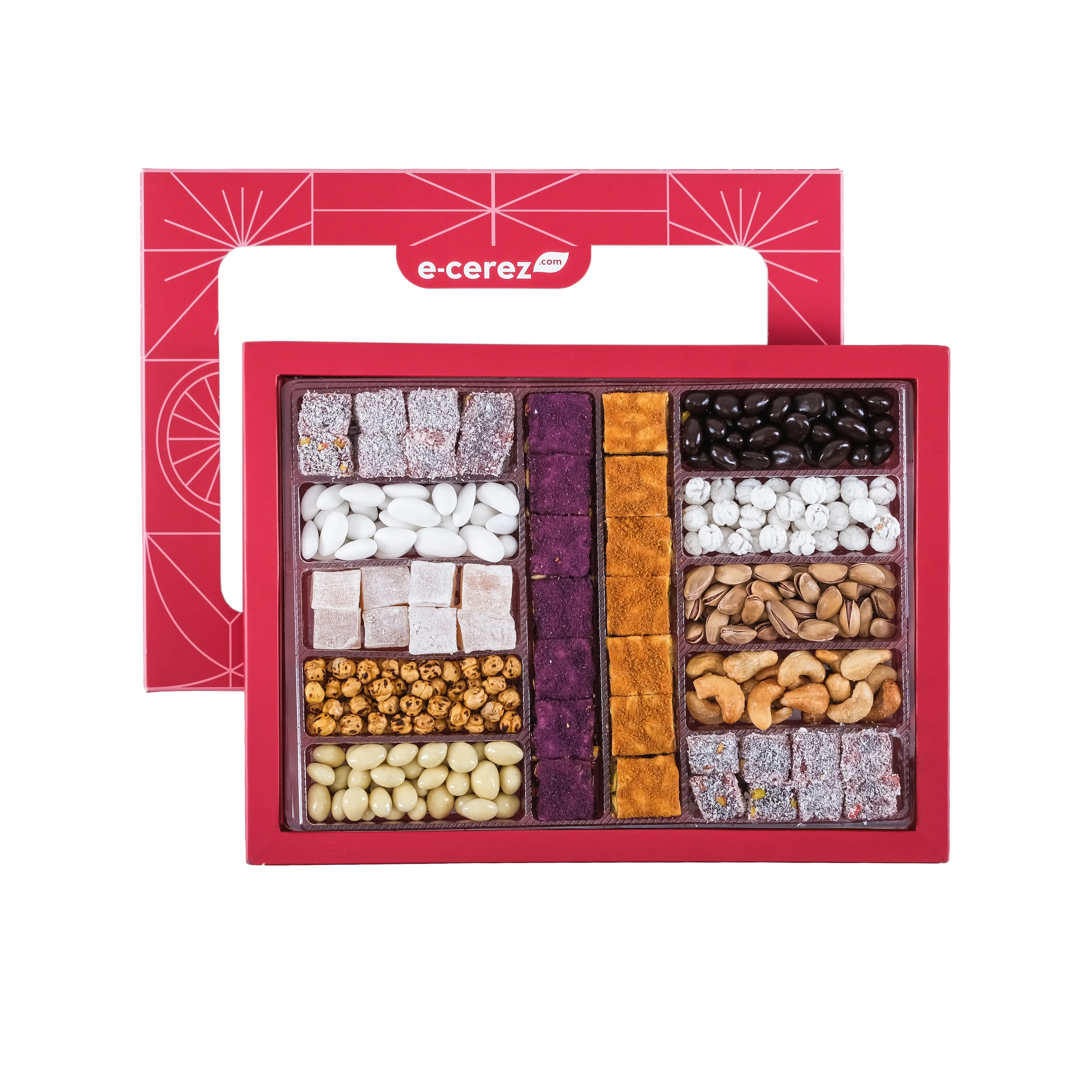 Deluxe Karışık Lokum Kutusu - Kırmızı