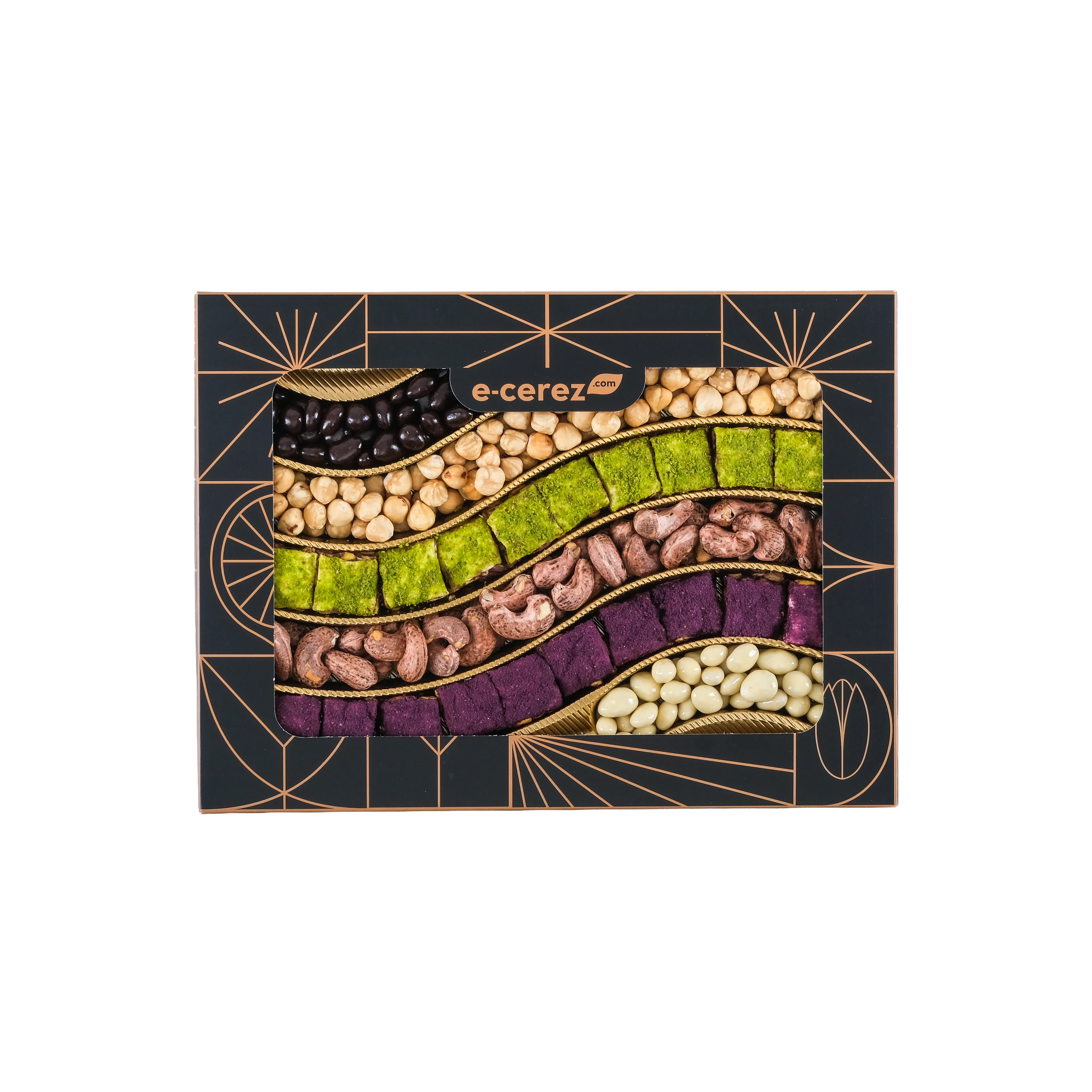 Gurme Baklava Lokum Kutusu - Siyah