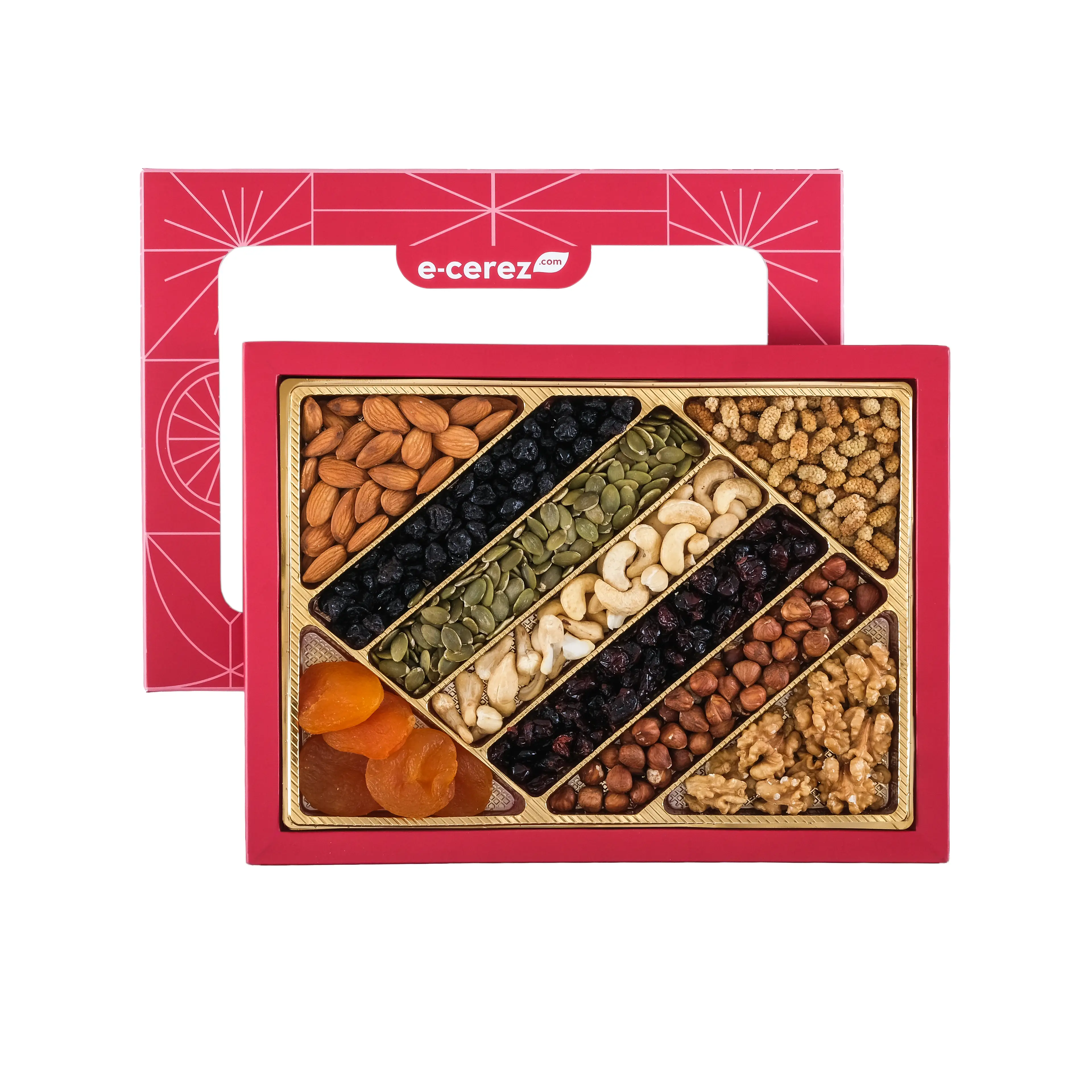 Doğal Enerji Karışık Kuruyemiş Kutusu - Kırmızı