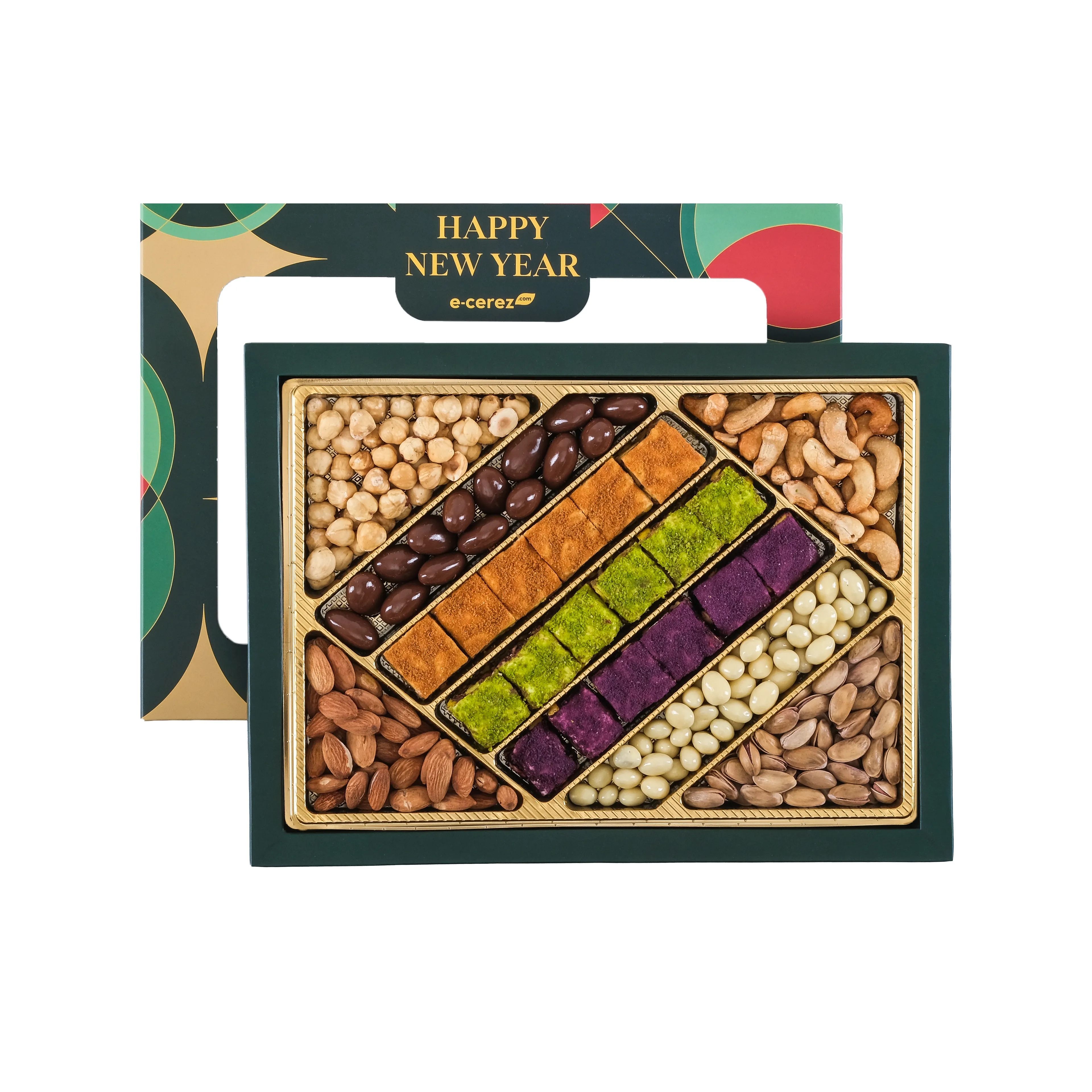 Premium Karışık Lokum & Kuruyemiş Kutusu - Yılbaşı