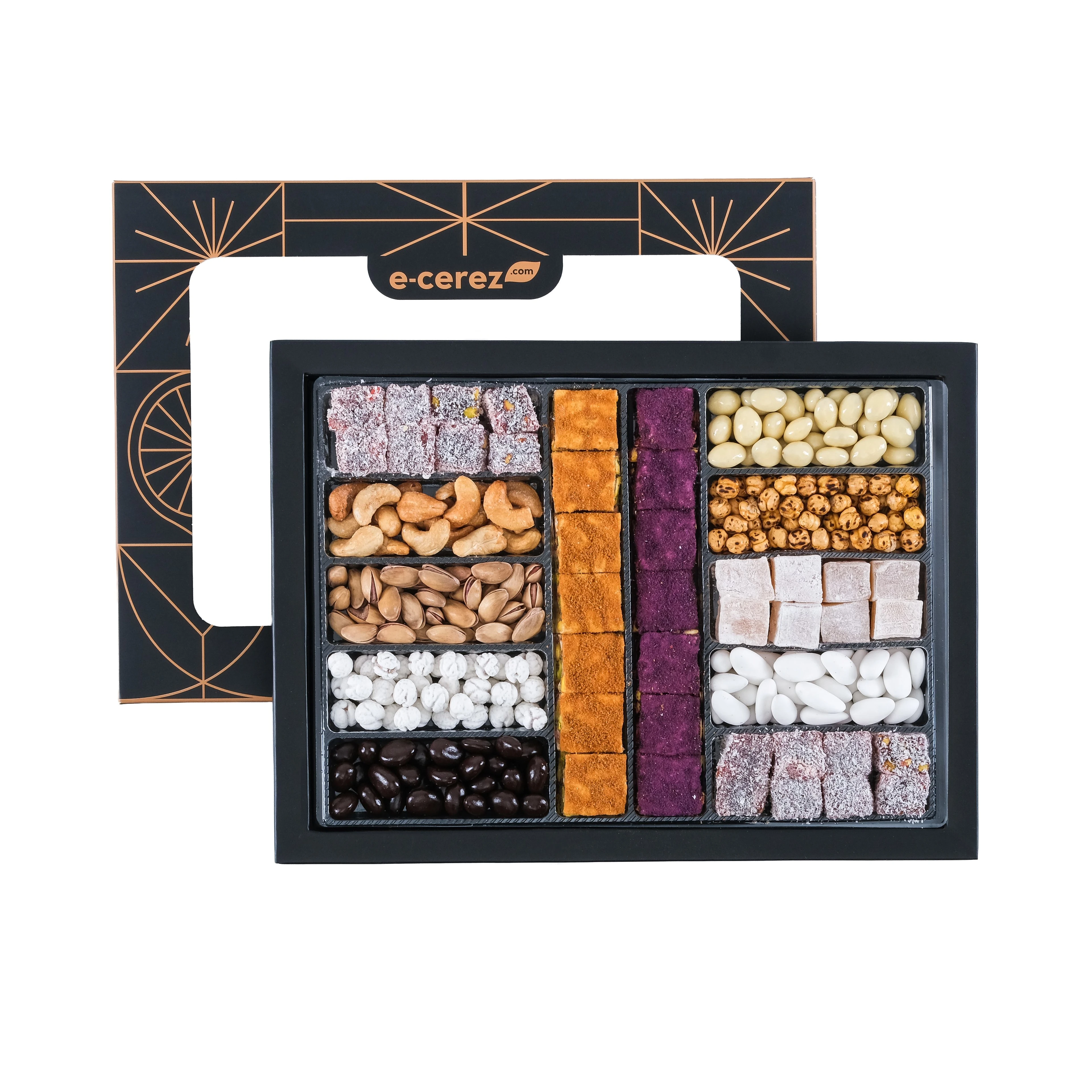 Deluxe Karışık Lokum Kutusu - Siyah