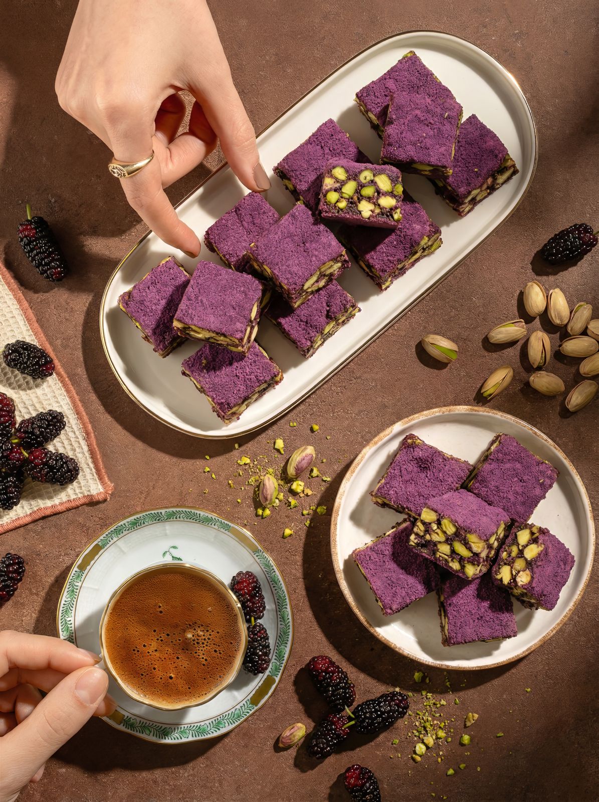 Galaxy Karadut Fıstıklı Baklava Türk Lokumu 300 Gr