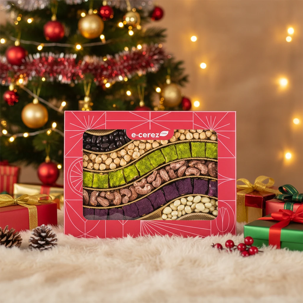 Gurme Baklava Lokum Kutusu - Kırmızı