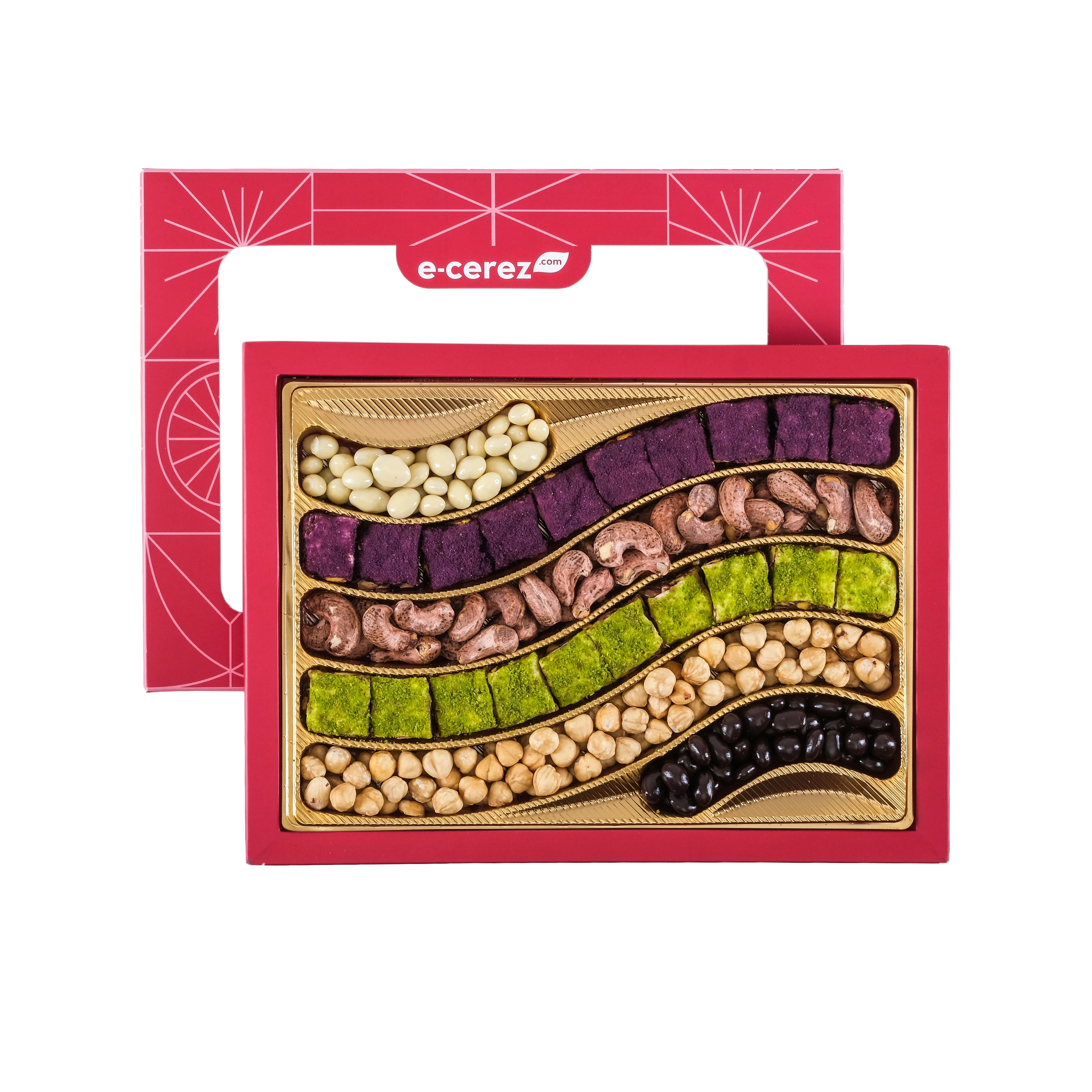 Gurme Baklava Lokum Kutusu - Kırmızı