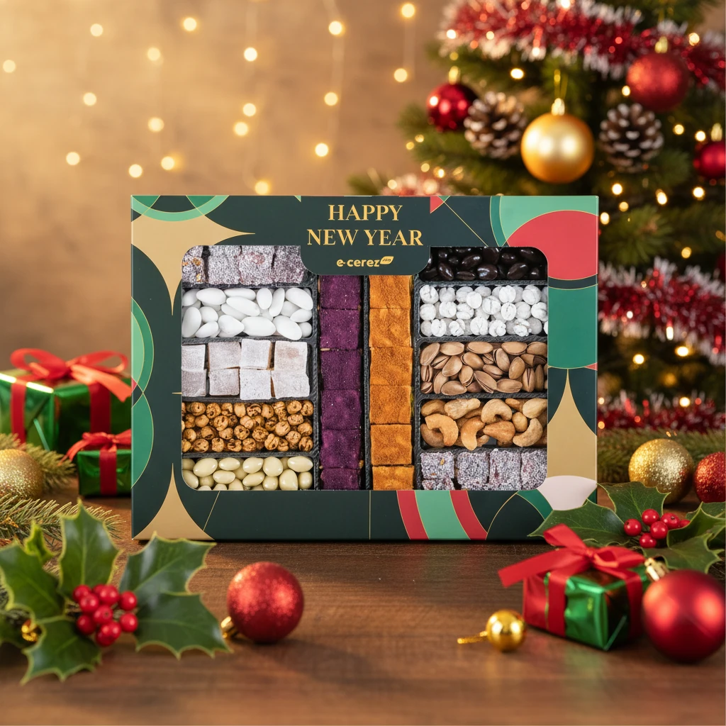 Deluxe Karışık Lokum Kutusu - Yılbaşı