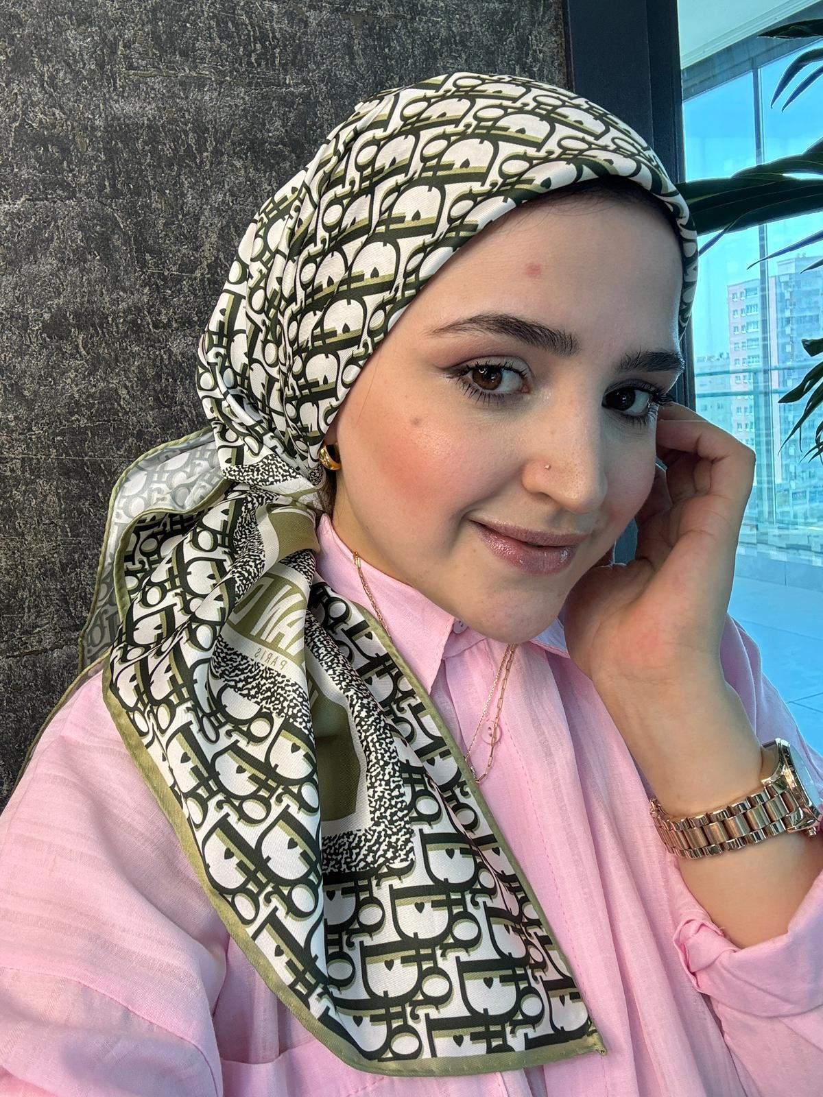 DİOR TWİL İPEK EŞARP