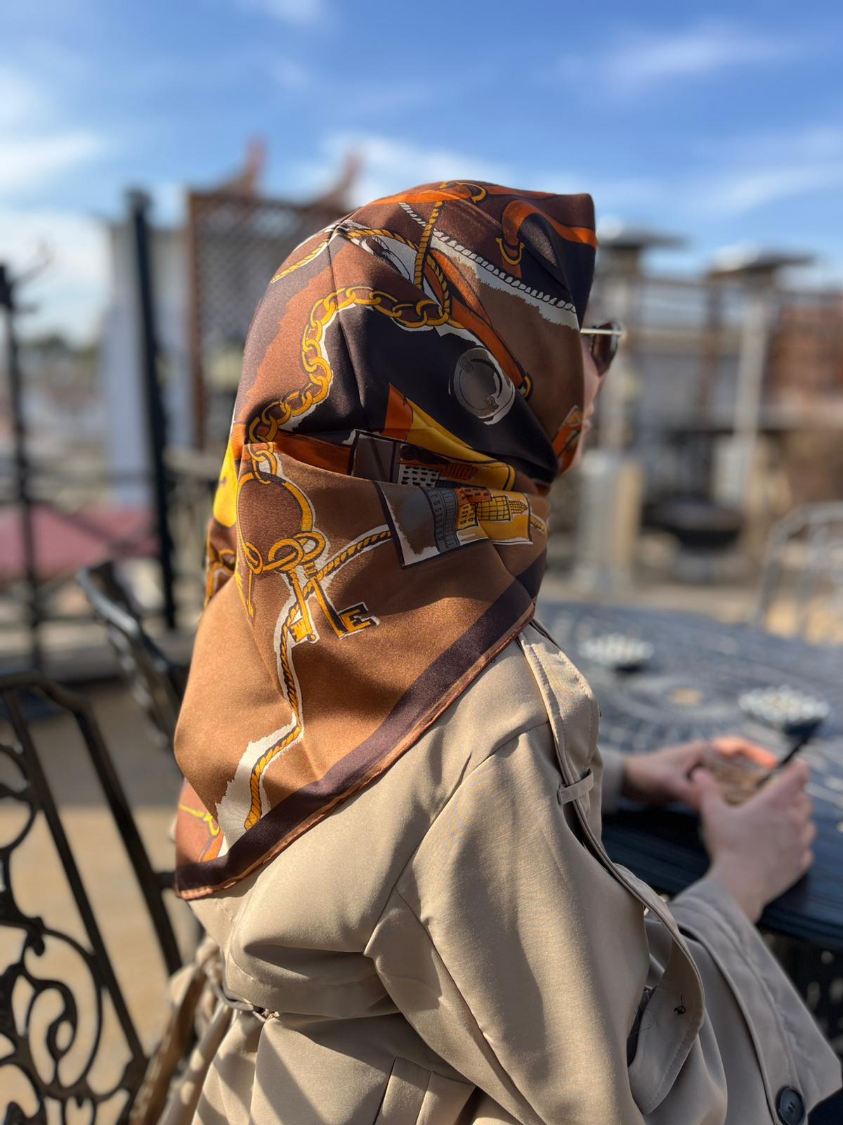 BELLİ TWİL İPEK EŞARP