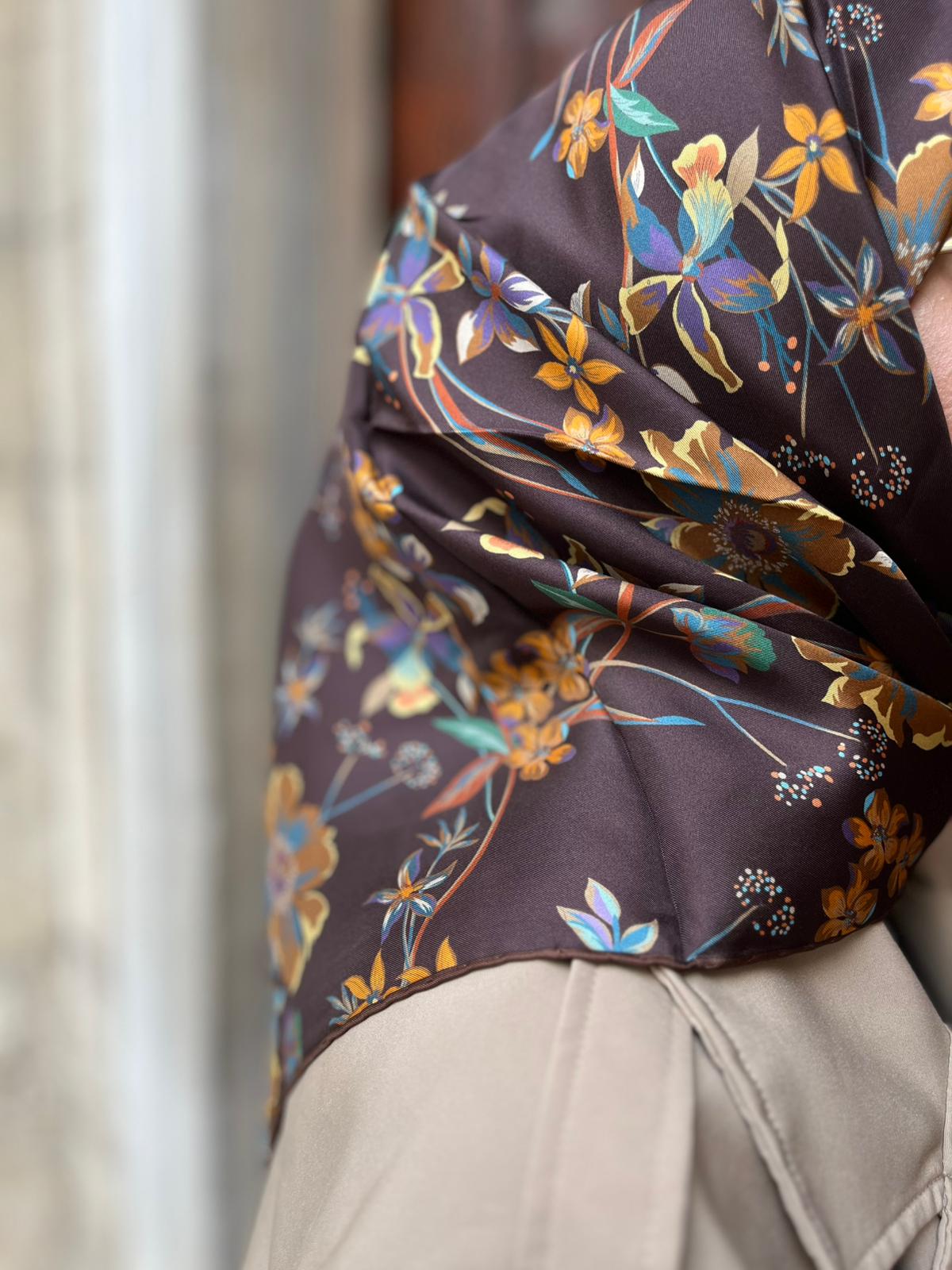 BELLİ %100 TWİL İPEK EŞARP