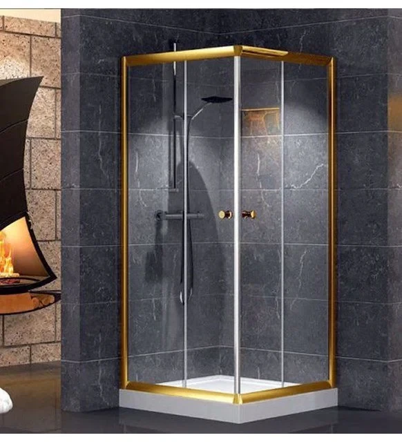 Altın Sarı Kare Duşakabin 6mm