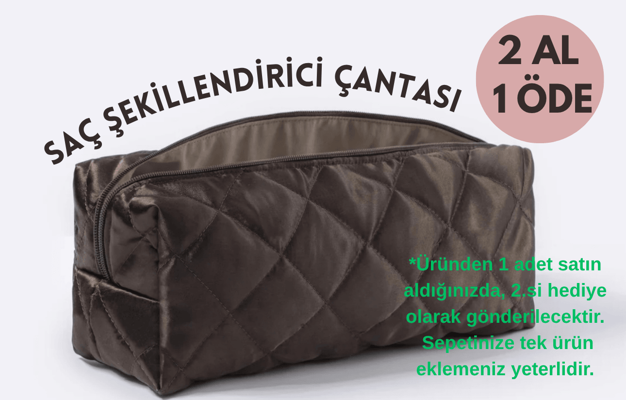 Marron Saç Şekillendirici Çantası