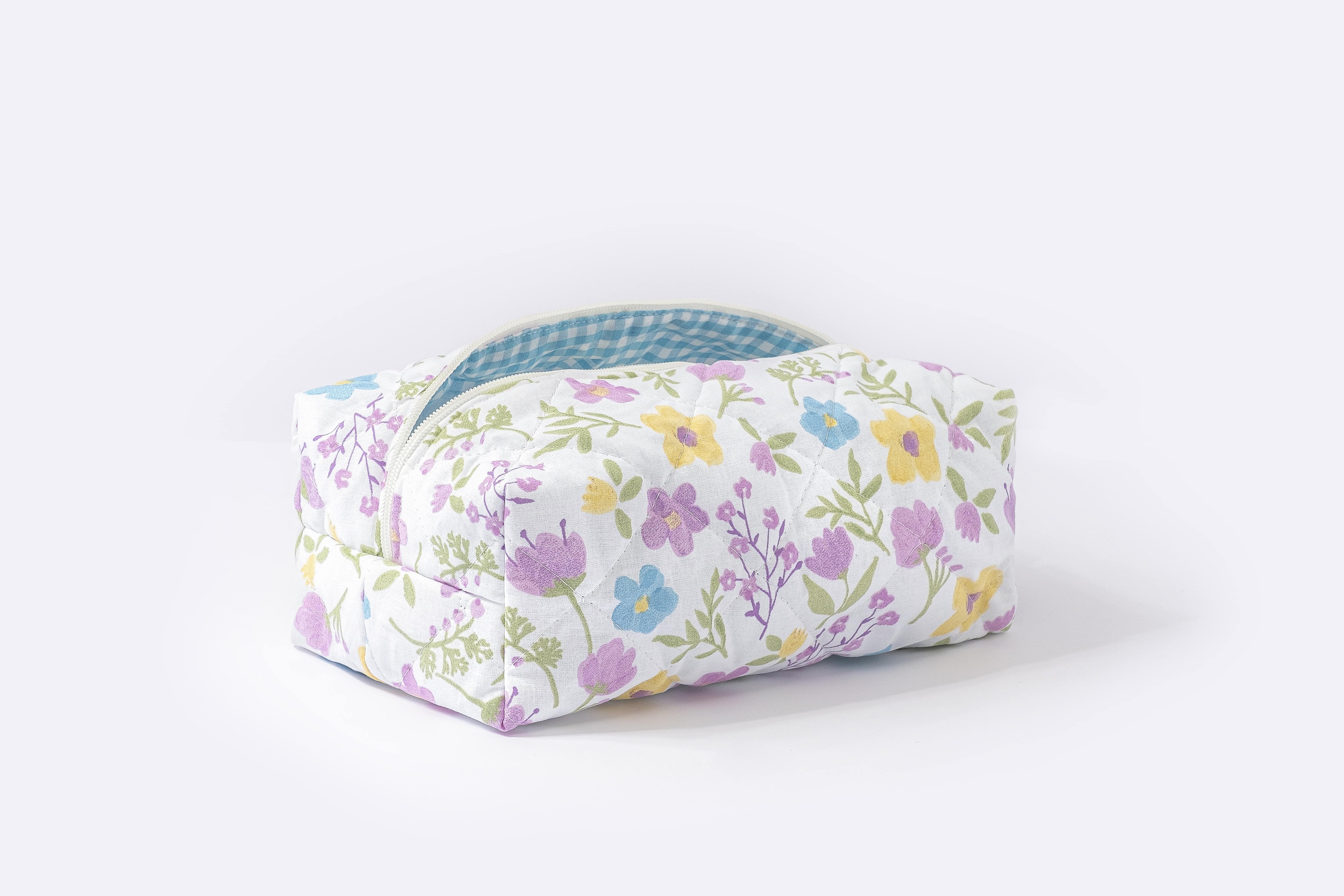 Cocos Blue Large Cosmetic Bag