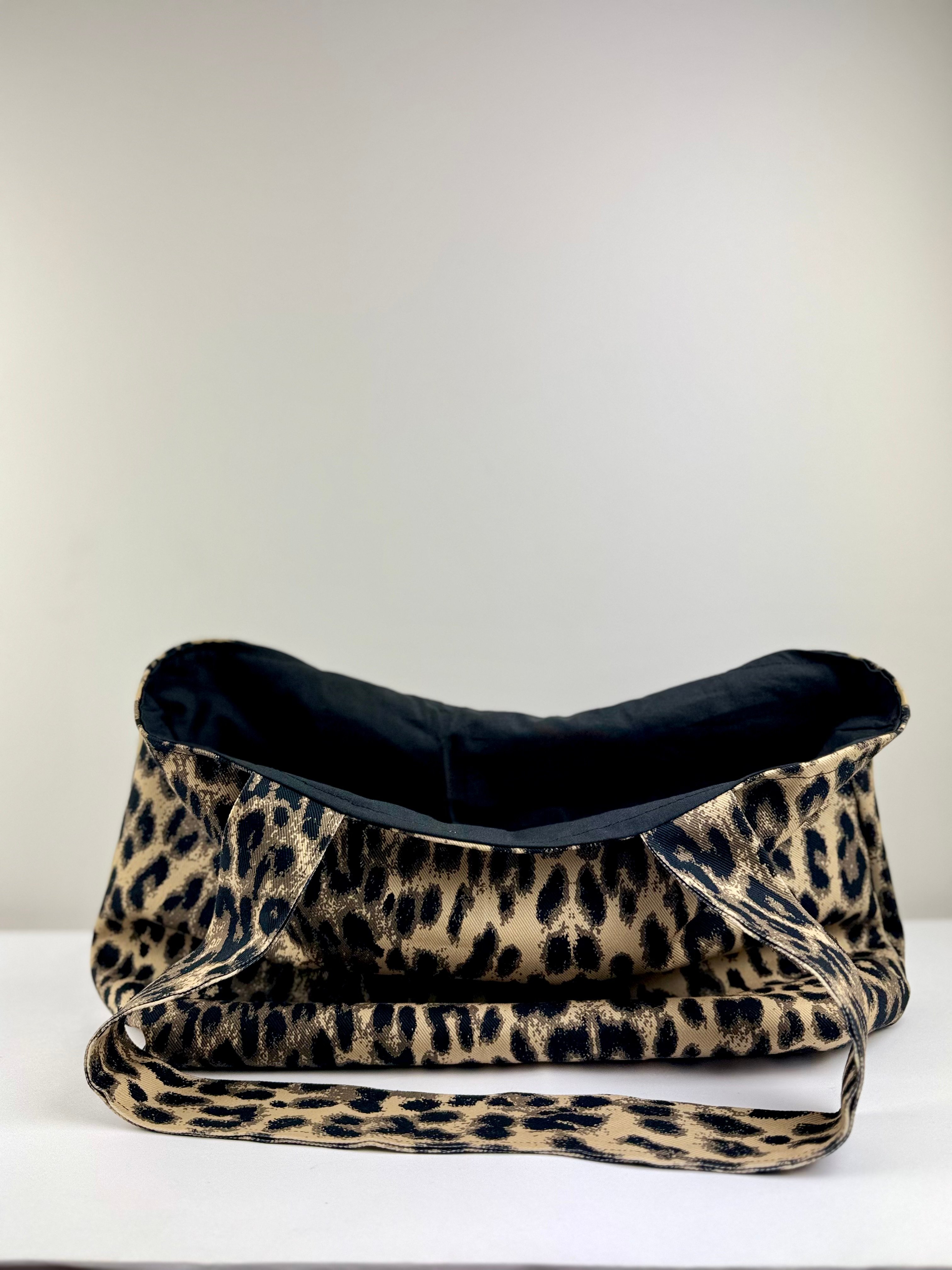 Leopar Desenli Tote Çanta