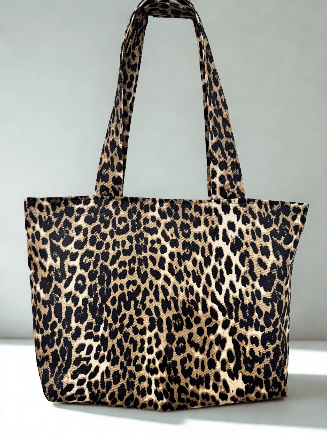 Leopar Desenli Tote Çanta