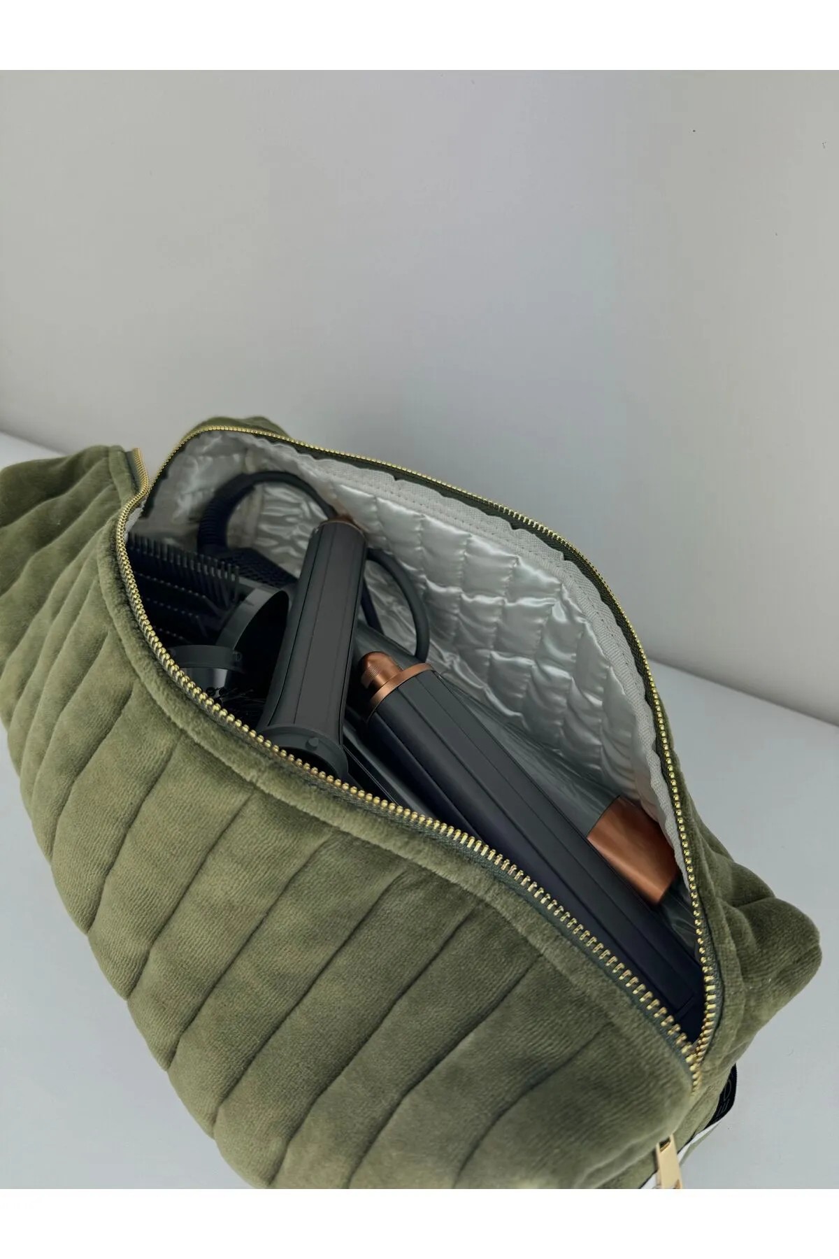 Olive Hair Styling Tool Bag