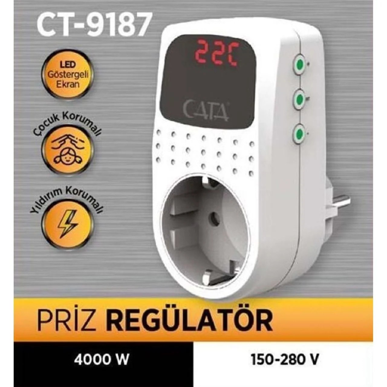 Cata 4000W Priz Regülatör CT-9187