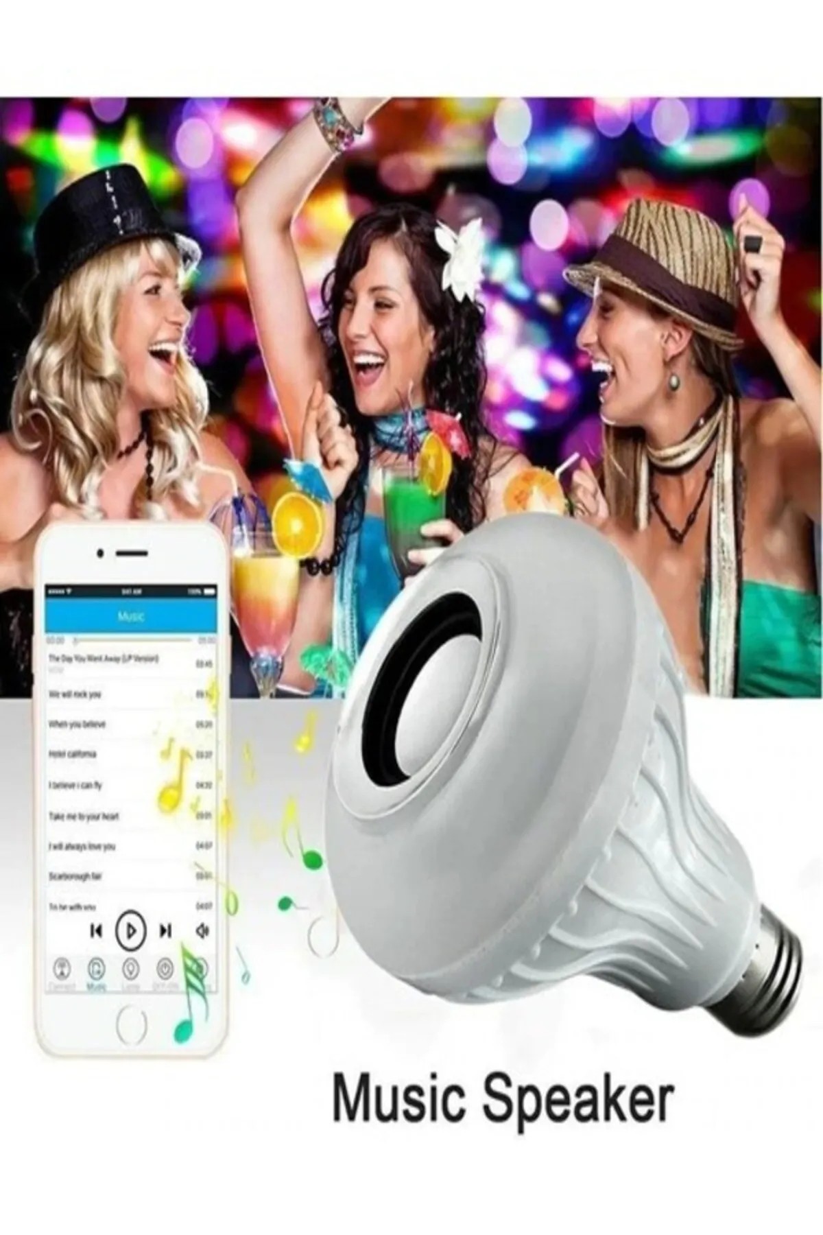 HELİOS 9 WATT BLUETOOTH MUSIC MAGIC LED AMPUL – HS 2093