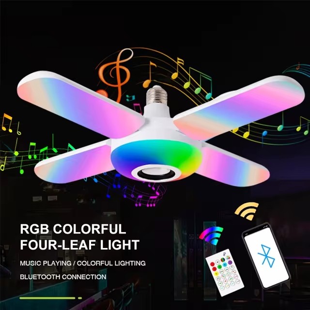Helios HS-2092 36W 6500K 4 Kollu Bluetoothlu Kumandalı Pervane Ampul