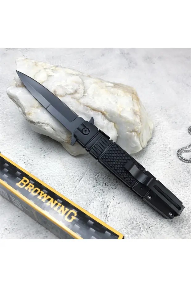 Browning F6 Katlanır Çakı 21 Cm Siyah