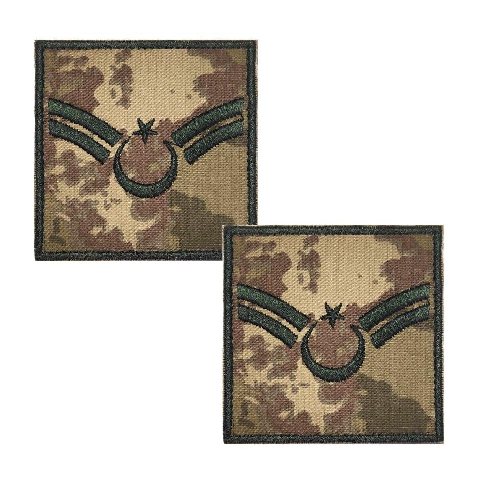 Kara Kuvvetleri Kamuflaj Astsubay Çavuş Rütbe Kara Kuvvetleri Cırtlı