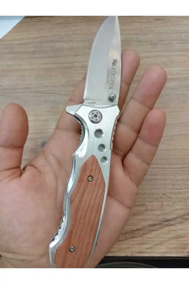 Sibirya Kamp Çakısı Ahşap Saplı S-2052