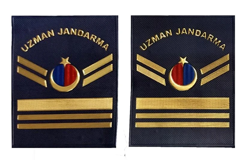 Jandarma Asayiş Uzman Jandarma 6.Kademeli Plastik Rütbe Lacivert Renk
