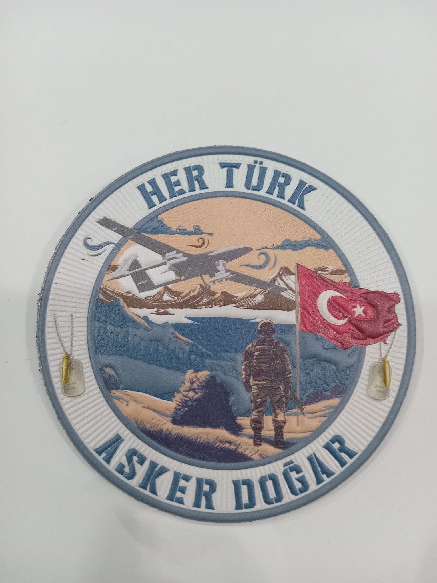 HER TÜRK ASKER DOĞAR ARMASI PVC CIRTLI